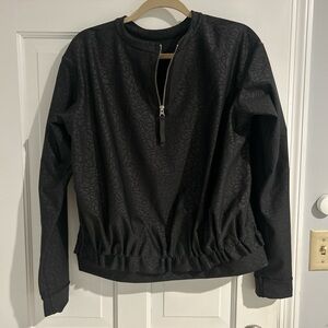 lululemon athletica Black Patterned Sweatshirt